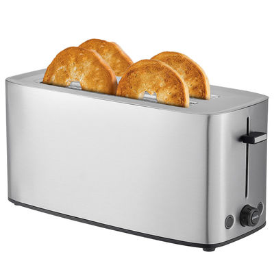 Anbolife XXL 4 Scheiben Toaster elektrisches Logo tragbares Toaster kommerzielles Brot Edelstahl Toaster mit 7 Schattierung