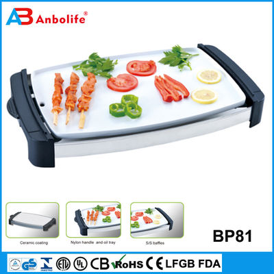 Anbo Fabrik Direkt-Hot-Verkauf nicht klebende runde elektrische Grill-Pfanne/elektrische Pizza-Pfanne Bratpfanne