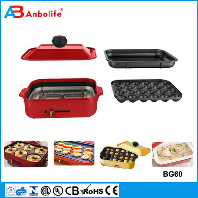 Anbo Fabrik Direkt-Hot-Verkauf nicht klebende runde elektrische Grill-Pfanne/elektrische Pizza-Pfanne Bratpfanne