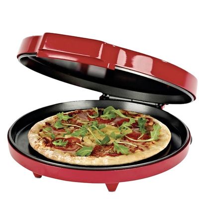 Anbo Aluminium tragbare nicht klebende Pizza-Pfanne beste Qualität Backblatt multifunktionales rundes elektrisches Fördergerät Pizza-Pfanne Ofen