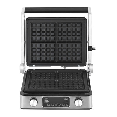 Edelstahl Elektrogrill Sandwichpress Panini Grill mit Schrägvorrichtung