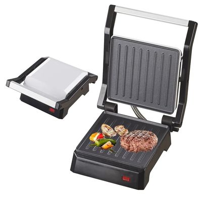 Panini Press Sandwich-Macher Nonstick Oberfläche Doppelheizung Edelstahl Frühstücksmaschine Kontakt Grill Käse Ei Speck Steak