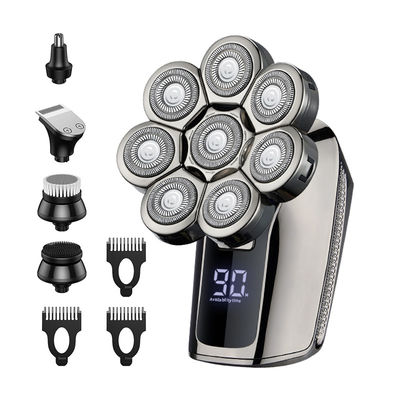 PRO-Haar rasierer für Männer 9D 6 in 1 kabellose wiederaufladbare LED-Display-Kopfscheren