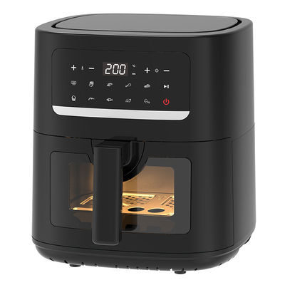 4.5L Dual Air Fryer mit 2 Körben Durch Glasfenster sehen SYNC Kochen Twin Drawer