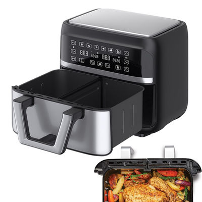 Doppelkorbölfreier Smart Dual Air Fryer 9L Digital 2400W