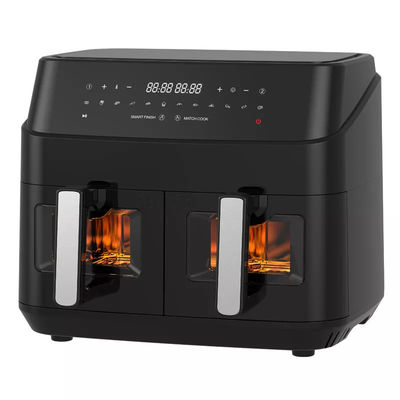 Großer 9L Dual-Air-Fryer mit 10in1-Touch-Voreinstellungen mit Zwei-Zonen-Technologie