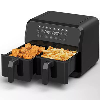Großer 9L Dual-Air-Fryer mit 10in1-Touch-Voreinstellungen mit Zwei-Zonen-Technologie