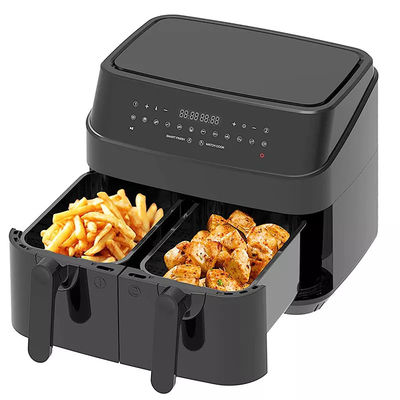 Großer 9L Dual-Air-Fryer mit 10in1-Touch-Voreinstellungen mit Zwei-Zonen-Technologie