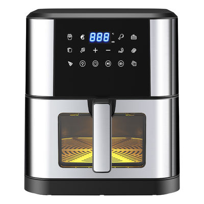 7L mit Fenster Edelstahl Luftbrenner Ofen Led Touchscreen für 12 Vorgaben Einfach zu reinigen 1800w Zuhause