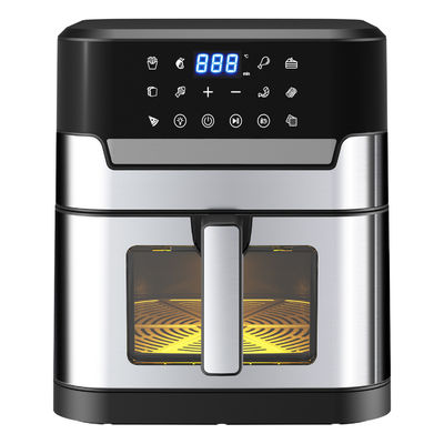 7L mit Fenster Edelstahl Luftbrenner Ofen Led Touchscreen für 12 Vorgaben Einfach zu reinigen 1800w Zuhause