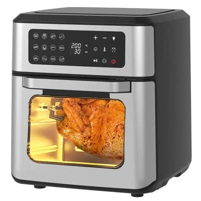 Dampf-Digital-Luftbrenner mit Digital-Bildschirm Edelstahl Rotisserie Hühnergrill-Maschine