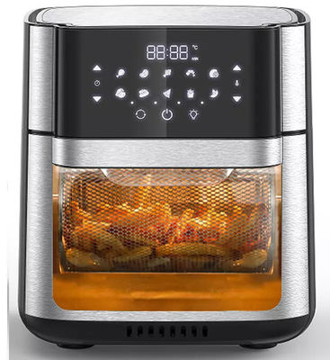 Dampf-Digital-Luftbrenner mit Digital-Bildschirm Edelstahl Rotisserie Hühnergrill-Maschine