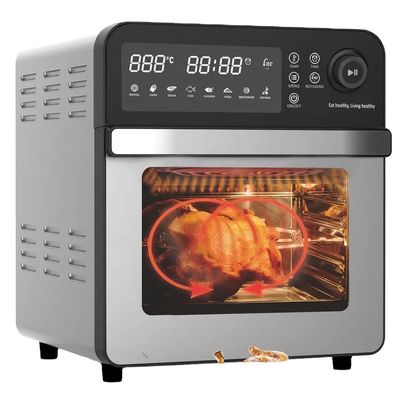 Dampf-Digital-Luftbrenner mit Digital-Bildschirm Edelstahl Rotisserie Hühnergrill-Maschine