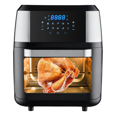 Dampf-Digital-Luftbrenner mit Digital-Bildschirm Edelstahl Rotisserie Hühnergrill-Maschine
