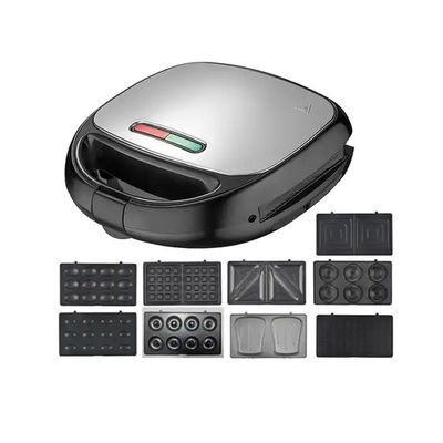 Tragbare 6 8 in 1 Nicht-Stick Sandwich Bubble Waffle Maker zu Hause