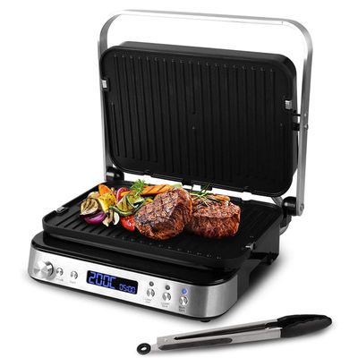 Custom Barbecue Trennbare elektrische Grillmaschine Panini kommerzielle 2 in 1