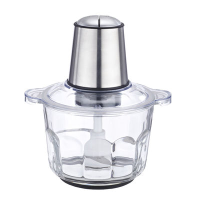 400 W Blender Chopper Profi 2L Edelstahl Glas Elektrische Fleischmühle