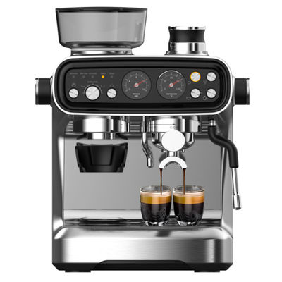 Professionelle elektrische Espresso-Kaffeemaschine leistungsstarke 15/20bar Druckpumpe Cappuccino Latte Schleifmaschine aus langlebigem Kunststoff