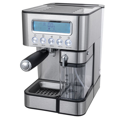 Halbautomatische Espresso-Kaffeemaschine mit manuellem Milchschäumen für Latte Cappuccino