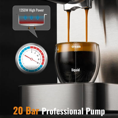 20 Bar italienischer Espresso-Macher Smart-Kaffeemaschinen Cappuccino vollautomatische Espresso-Kaffeemaschine mit Milch
