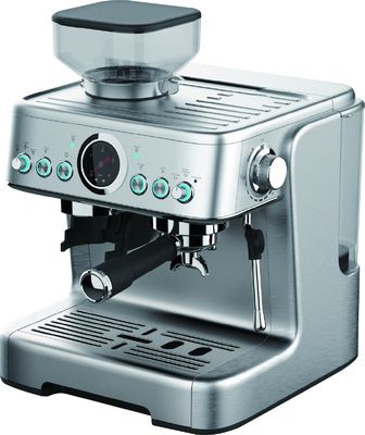 20 Bar Italian Express Espresso Maschine gebürstetes Edelstahlgehäuse