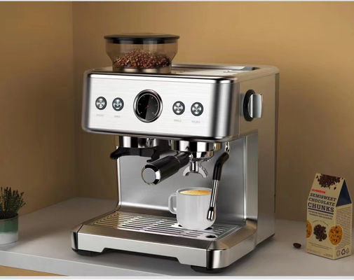 20 Bar Italian Express Espresso Maschine gebürstetes Edelstahlgehäuse