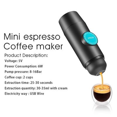 Portable USB Edelstahl Kaffeemaschine für zu Hause