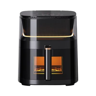 5L Edelstahl Digital Touch Air Fryer Ofen Kleines Smart Quadrat Gesunde elektrische Luftfryer für den Haushalt