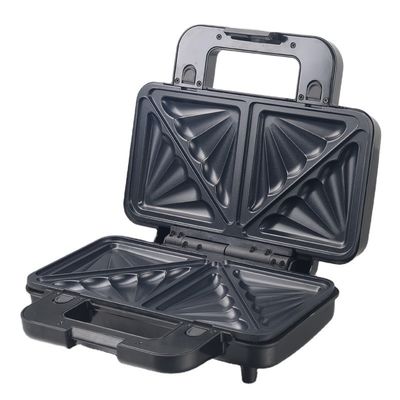 Nichtklebende PTFE-Beschichtung 2 Scheiben Waffelmacher mit abnehmbaren Sandwich und Pfannkuchenmacher