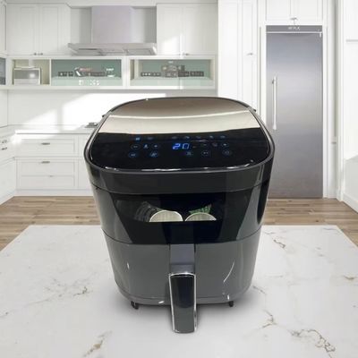 Digitale Berührung 6l Elektrische Luftbrenner Ofen Edelstahl Multifunktionelle Kleine Smart Quadrat gesund für den Haushalt
