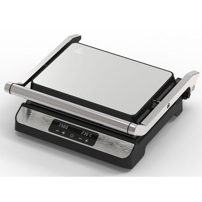 2000 Watt elektrische digitale Großkontakt-Grill ohne Rauch Grill Hausgerät zum Kochen Trennbarer 4/6 Scheiben Panini Maker