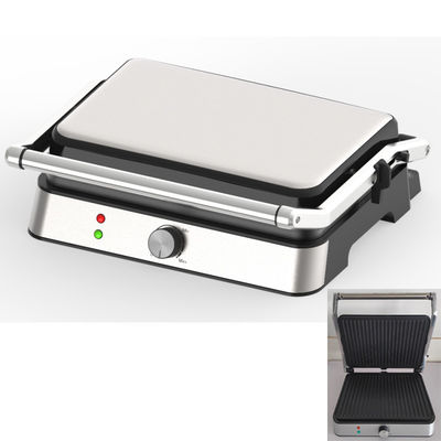 2000 Watt elektrische digitale Großkontakt-Grill ohne Rauch Grill Hausgerät zum Kochen Trennbarer 4/6 Scheiben Panini Maker