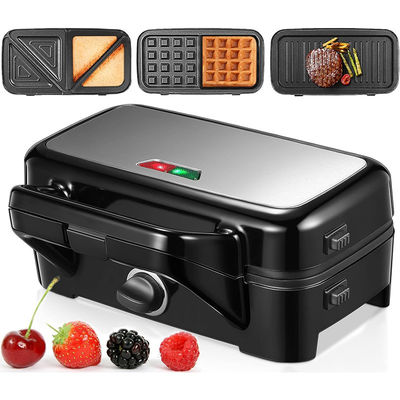 2 Slice Deep Xxl Grill Sandwich Maker Einstellbarer Temperaturregler Trennbare Stromquelle Ptfe Haushaltsgebrauch