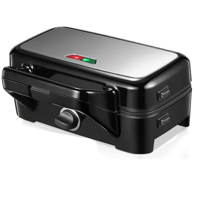 2 Slice Deep Xxl Grill Sandwich Maker Einstellbarer Temperaturregler Trennbare Stromquelle Ptfe Haushaltsgebrauch