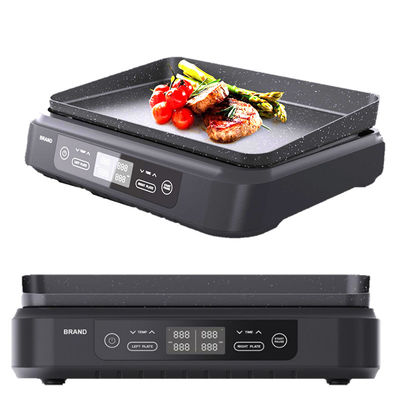 2 Slice Deep Xxl Grill Sandwich Maker Einstellbarer Temperaturregler Trennbare Stromquelle Ptfe Haushaltsgebrauch