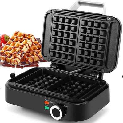 2 Scheiben elektrischer Waffelfabrikator für Innenräume mit Tiefkühlplatten Dickere Flussiger Waffeln Spezialdesign ohne Unordnung Graben Haushaltsgebrauch