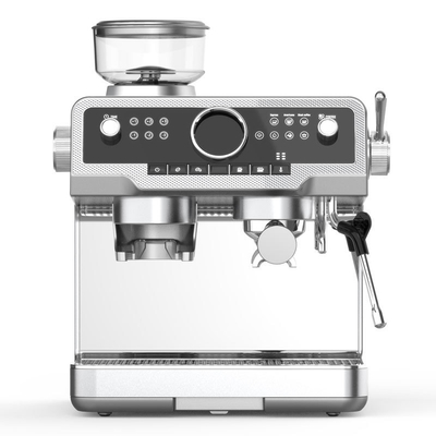 ANBOLIFE 2-in-1 Espresso Kaffeemaschine mit eingebautem Mahlwerk 2800W