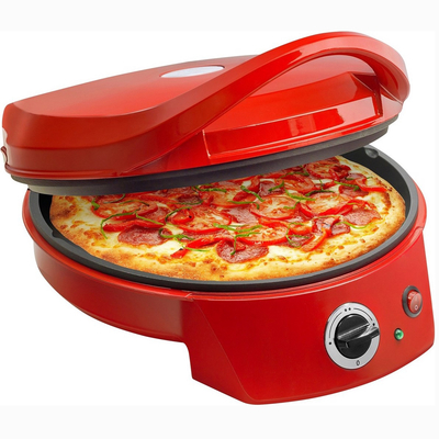 1400W Electric Pizza Maker with Non-Stick Aluminum Plate