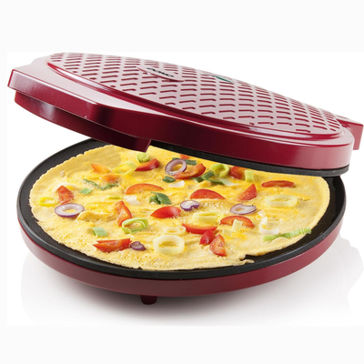 1400W Electric Pizza Maker with Non-Stick Aluminum Plate