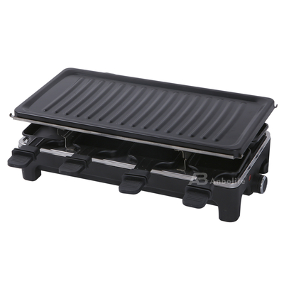 Anbolife 1500W Elektrischer Raclette-Grill mit Antihaftbeschichtung