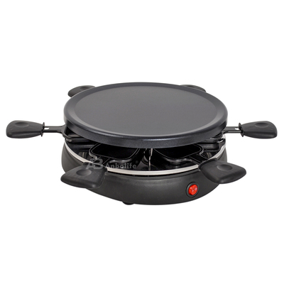 Anbolife 1500W Elektrischer Raclette-Grill mit Antihaftbeschichtung