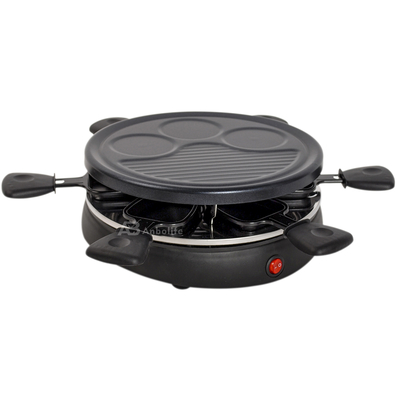 Anbolife 1500W Elektrischer Raclette-Grill mit Antihaftbeschichtung