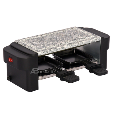 Anbolife 1500W Elektrischer Raclette-Grill mit Antihaftbeschichtung