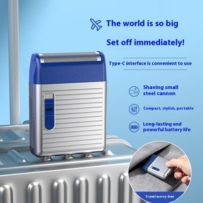 ANBOLIFE Mini Tragbarer Elektrischer Rasierer mit 60 Min. Betriebszeit, 1 Jahr Garantie und 5W Leistung, USB-Aufladbarer Rasierer