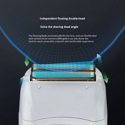 Wiederaufladbarer Elektrorasierer mit 1200mAh Akku und Digitalanzeige für die Herrenpflege