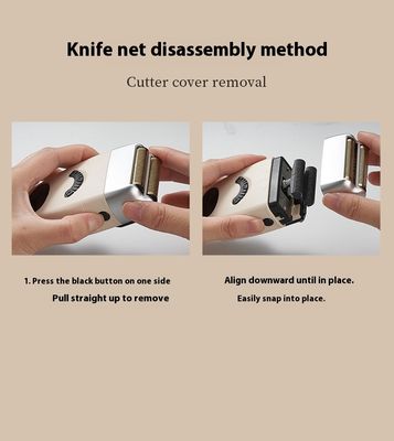 Wiederaufladbarer Elektrorasierer mit 1200mAh Akku, kostenlosen Ersatzteilen und Kunststoffgehäuse für die Herrenbartrasur