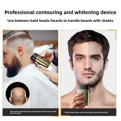 Professionelle elektrische Rasierer für Männer mit 500 mAh Akku, Edelstahlklingen und Ganzkörperwasch