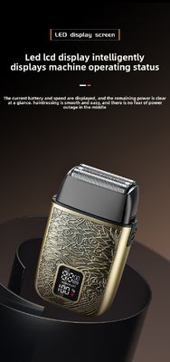 Professionelle elektrische Rasierer für Männer mit 500 mAh Akku, Edelstahlklingen und Ganzkörperwasch