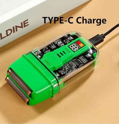 Professioneller Elektrorasierer mit 600 mAh Li-Ion-Akku, 1,5 Stunden Ladezeit und IPX4 Wasserdichtigkeit für Gesichts- und Körperanwendung von Männern