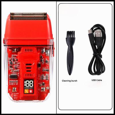 Professioneller Elektrorasierer mit 600 mAh Li-Ion-Akku, 1,5 Stunden Ladezeit und IPX4 Wasserdichtigkeit für Gesichts- und Körperanwendung von Männern